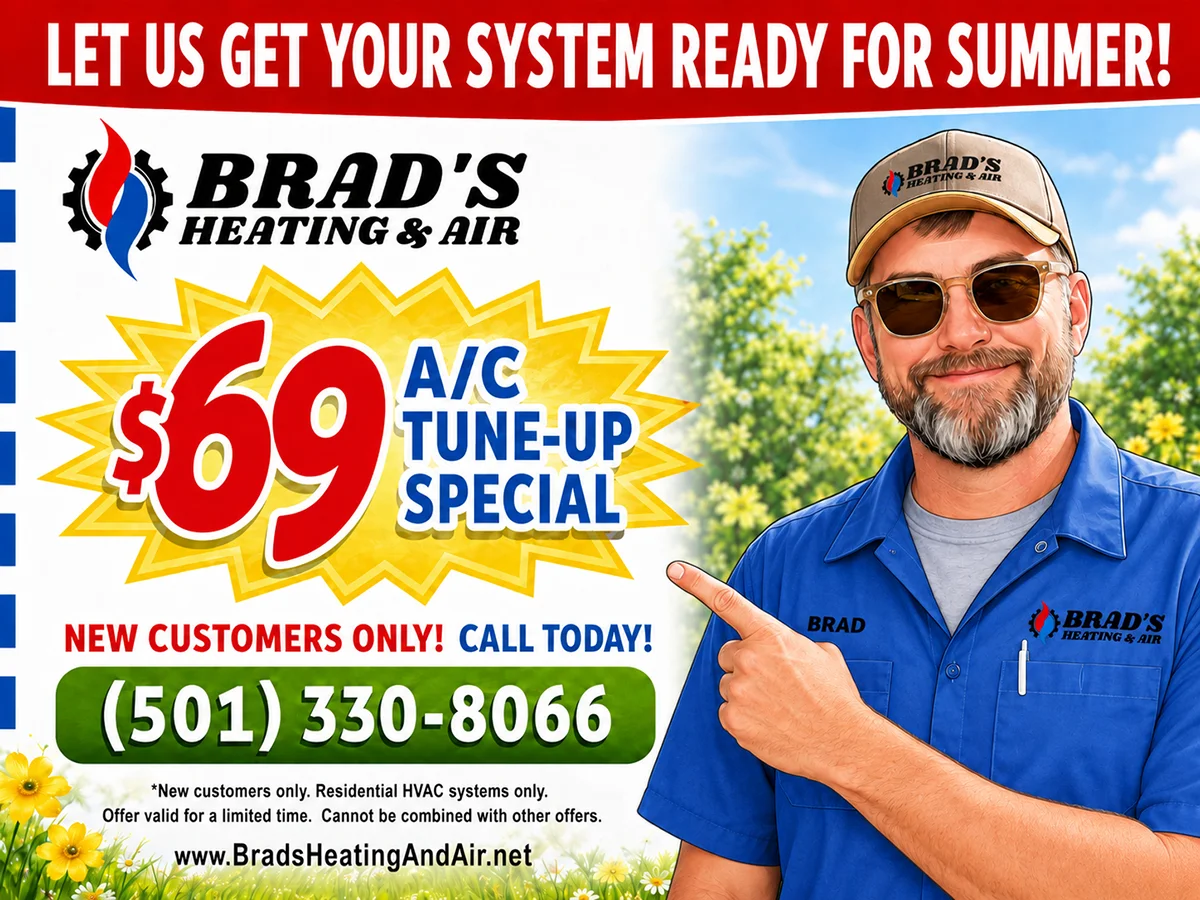 Brad\'s Heating & Air offering Summer Tune-Up for new customers!